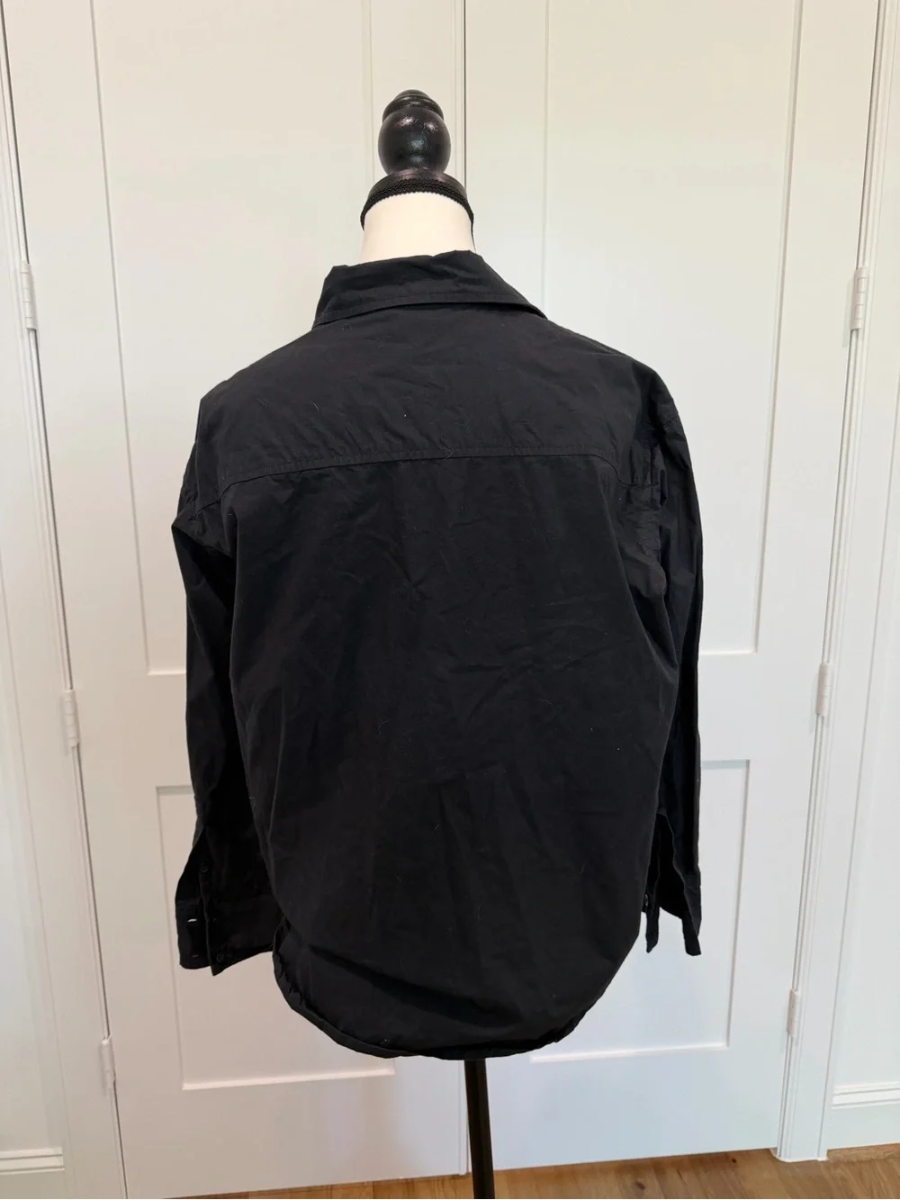 π€ Julia Amory Carolyn Black Poplin Blouse Small π€ 100% Cotton - Picture 7 of 13